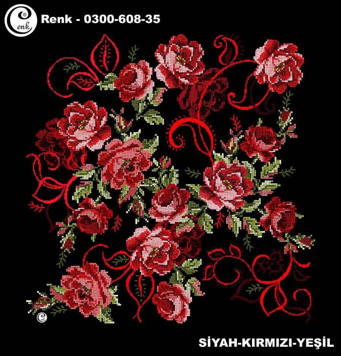 Cenk Desenli Yazma 100Cm 300-535-15 - 50