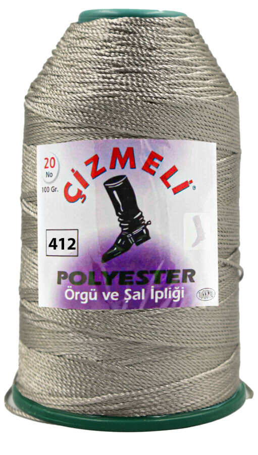 ÇİZMELİ,100 GR 20 NO 0412 KOYU GRİ - 2