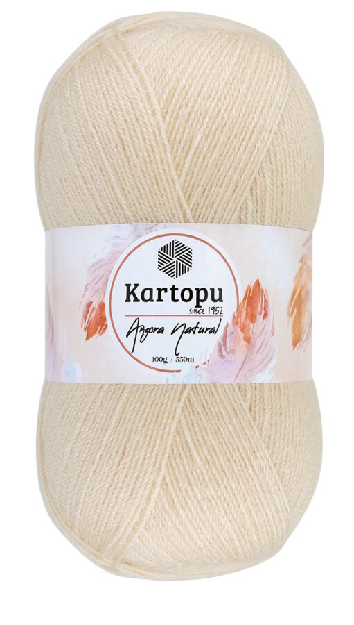 KARTOPU,ANGORA NATURAL K0845 TEN - 1