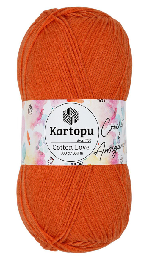 KARTOPU,COTTON LOVE K0201 TURUNCU - 1