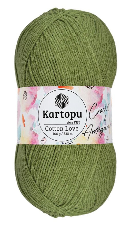 KARTOPU,COTTON LOVE K0391 ÇİM YEŞİL - 1