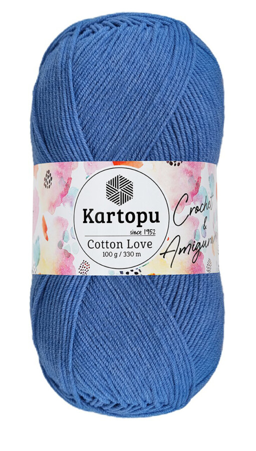 KARTOPU,COTTON LOVE K0620 KOYU ÖNLÜK MAVİ - 1