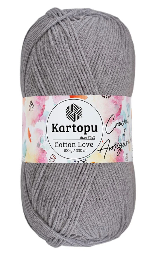 KARTOPU,COTTON LOVE K1001 AÇIK GRİ - 1