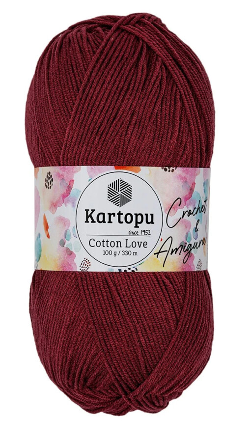 KARTOPU,COTTON LOVE K0104 KİRLİ BORDO - 2