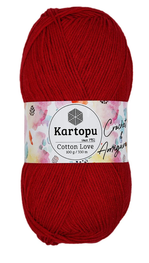 KARTOPU,COTTON LOVE K0143 AÇIK KIRMIZI - 1