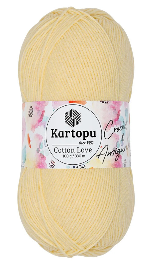 KARTOPU,COTTON LOVE K0331 AÇIK SARI - 1