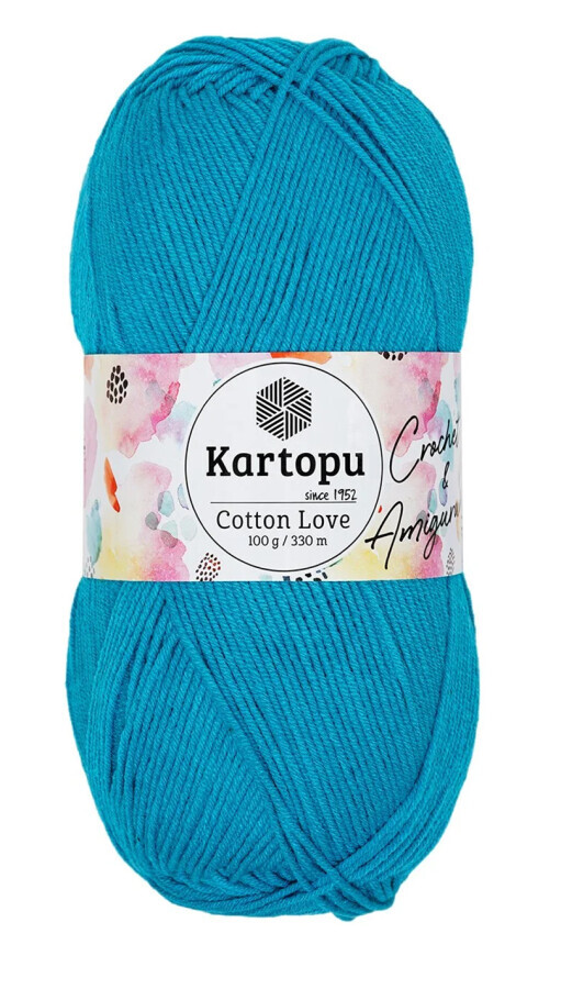 KARTOPU,COTTON LOVE K0512 KOYU TURKUAZ - 2