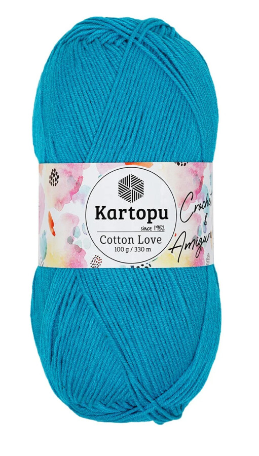 KARTOPU,COTTON LOVE K0512 KOYU TURKUAZ - 1