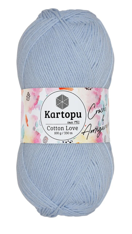 KARTOPU,COTTON LOVE K0580 BUZ MAVİ - 1