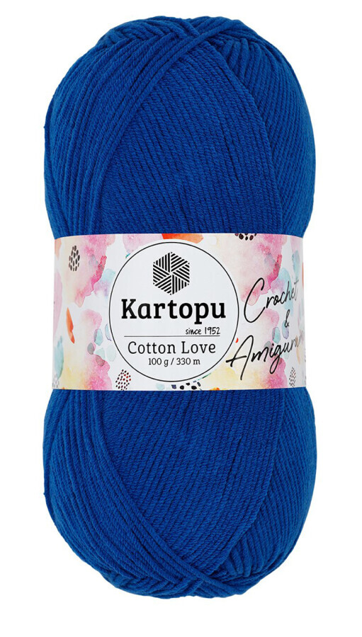 KARTOPU,COTTON LOVE K0621 SAKS MAVİ - 3