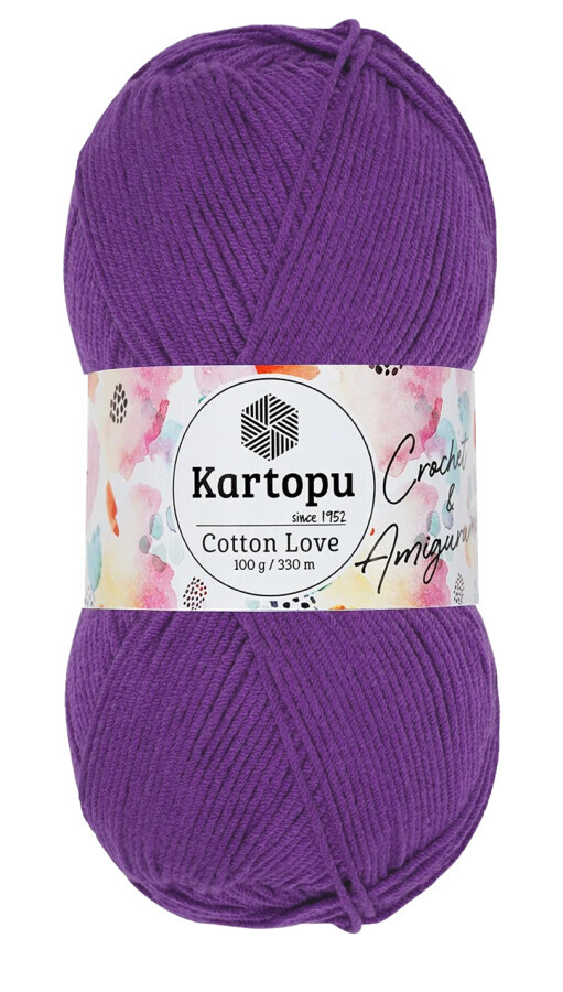 KARTOPU,COTTON LOVE K0727 MÜRDÜM FUŞYA - 2