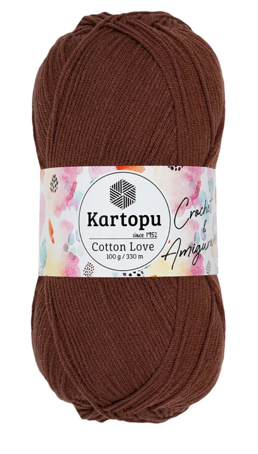 KARTOPU,COTTON LOVE K0839 KOYU KAHVE - 1