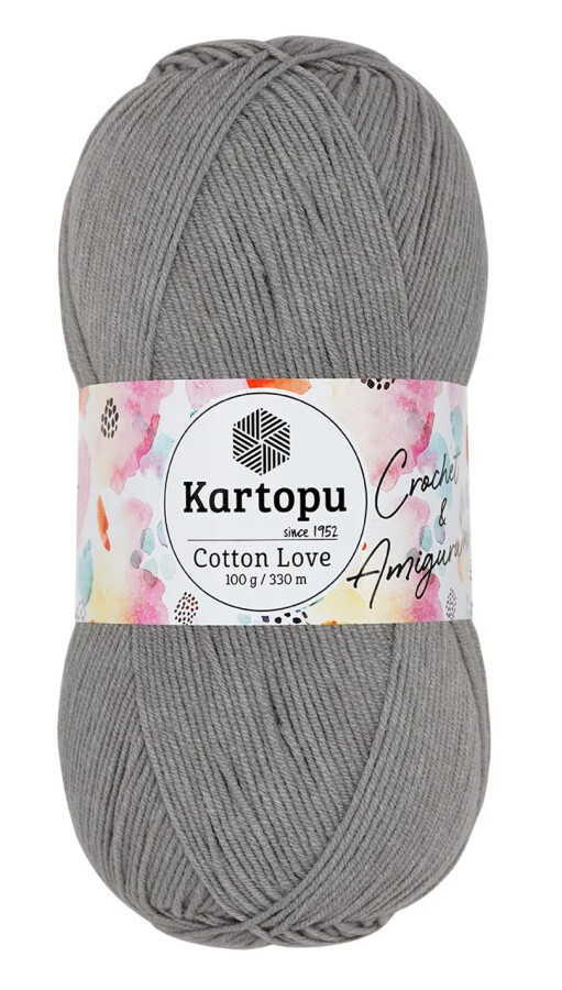 KARTOPU,COTTON LOVE K0990 ORTA GRİ - 1