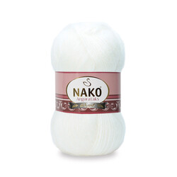 NAKO,ANGORA LÜKS 00208 BEYAZ - 1