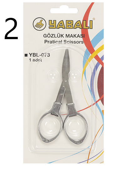 YABALI METAL GÖZLÜK MAKASI (YBL-073M) - 2